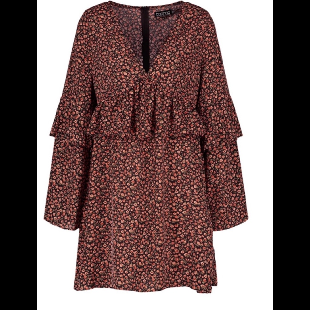 Floral smock dress